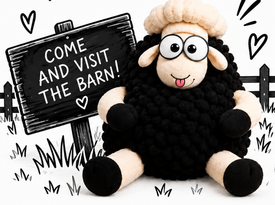 Baakery Barn sheep mascot